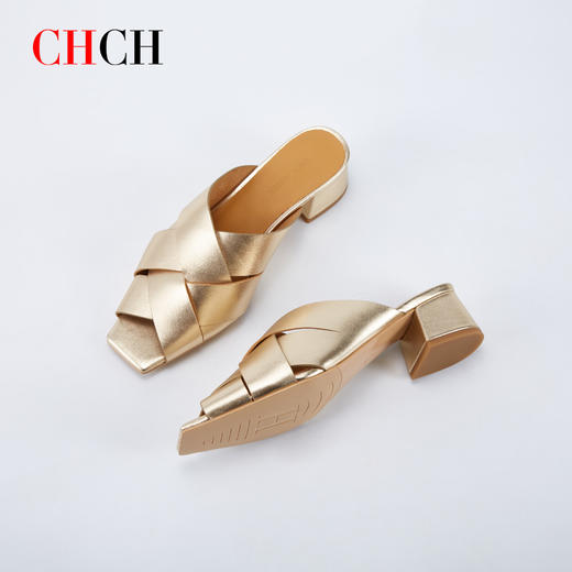 CHCH牛皮编织休闲女凉鞋CN1B1081【无运费险】 商品图4