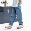 【实体店同款】男童全腰牛仔单裤秋季新款安奈儿童装AB536107 商品缩略图1