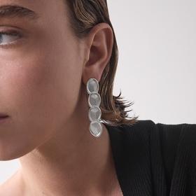 订购6周到｜Joidart-CALA-银色 随形片 长吊坠 耳环［西班牙设计师］