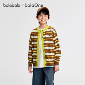 巴拉巴拉balaOne童装儿童开衫男童2025新款秋装毛衣女童纯棉毛衫