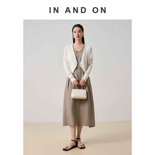 54587 IN AND ON 清风叙 100%莱赛尔钩花针织开衫RJ004 商品图3