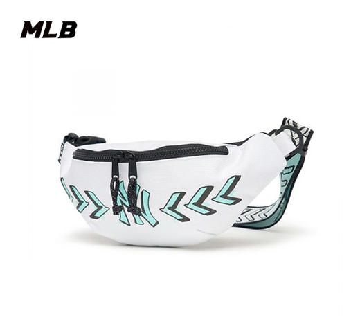 【F断码包】【微瑕，如无货做退款处理】MLB斜挎单肩包帆布串标情侣款腰包3AHSM032N 商品图0