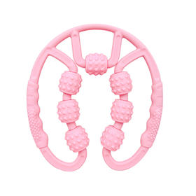 凯速小腿部多功能按摩器肌肉辅助放松滚轮轴EA11粉色【XPTX】