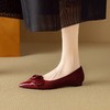 【预售5天】羊皮小香风山茶花尖头浅口单鞋女秋季新款百搭瓢鞋低跟鞋DB&M6391 商品缩略图1