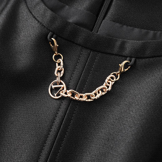 「高货wl」全新升级【铂金会员367/天猫489/差价122】(03124)洛诗琳优雅通勤高级感连衣裙2025夏季时尚修身显瘦中长裙 商品图3