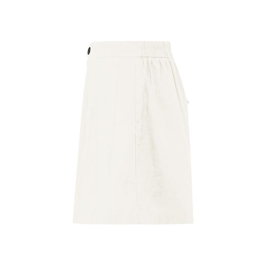 【2件9折】【Petit Bari】(多色)简约三粒扣棉麻A字裙裤短裤 商品图7