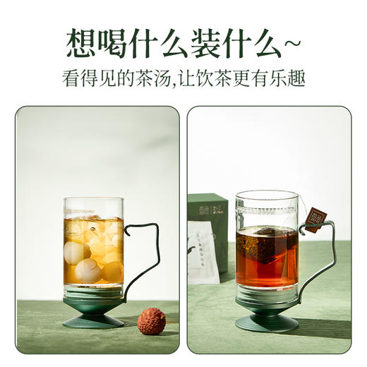 哲品竹影转转杯套装主人杯玻璃喝水杯子茶杯商务礼盒解压神器 商品图3