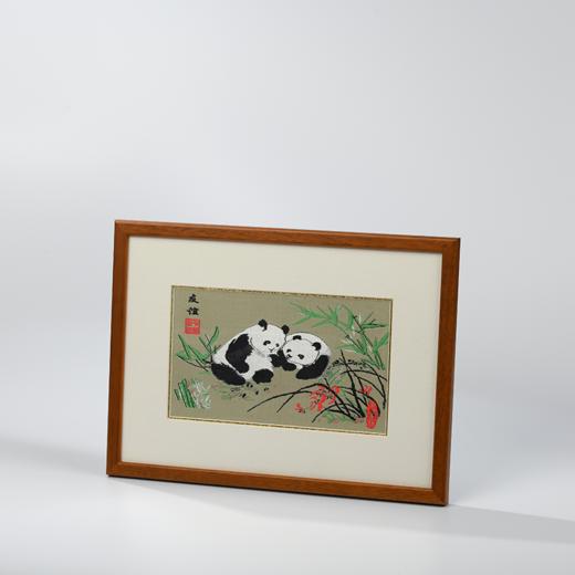 蜀锦小座屏-友谊 商品图1