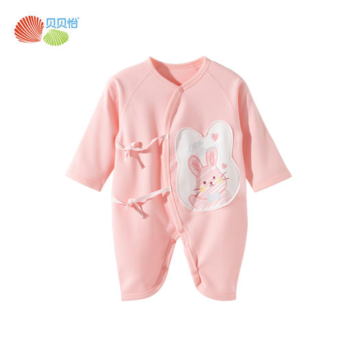ZB3EL003贝贝怡新生婴儿连体衣春秋季保暖宝宝春装哈衣爬服睡衣衣服 商品图1