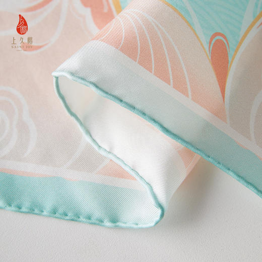 SAINTJOY/上久楷礼盒  清荷静涟  宋锦香囊SPS24J09 真丝方巾FJS24054 商品图7