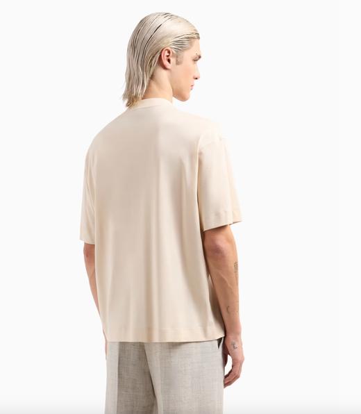 【新品现货到仓特惠秒】Emporio Armani 男士全棉质感简约商务休闲短袖T恤12404 商品图2