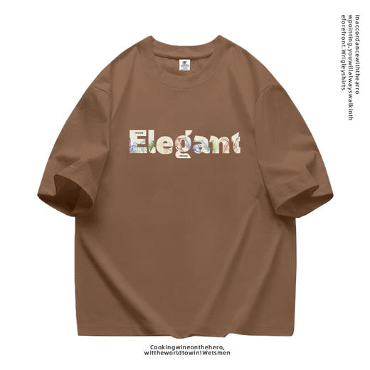 【GZ】无忧购“清仓大促”新款短袖印花宽松百搭阔版半袖休闲纯棉T恤英文款（截单后3-5天发货） 商品图13