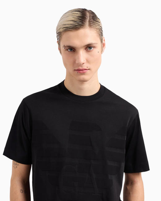 【新品现货到仓特惠秒】Emporio Armani 男士全棉质感飞鹰logo商务休闲短袖T恤12340 商品图2