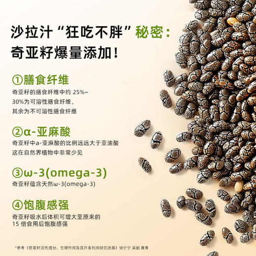 奇亚籽沙拉汁蔬菜低减水果专用脂肪大拌菜汁肥轻食蘸料 商品图2