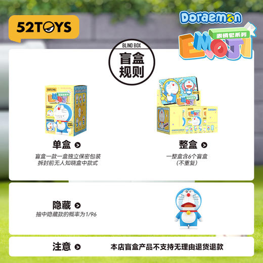 52TOYS 哆啦A梦 表情包系列 盲盒1个 随机发货 商品图3