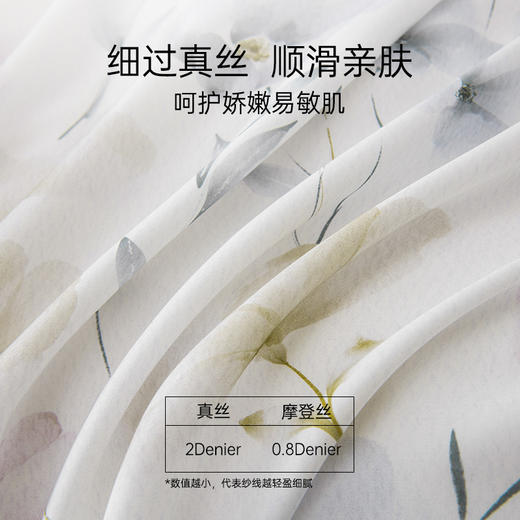 2025年夏季新品雅芳婷悦享奢柔摩登丝五件套床笠款田园风天丝套件 商品图2