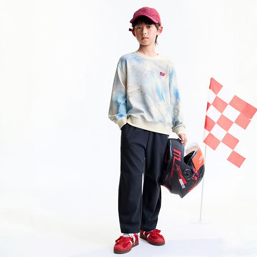 【实体店同款】男童全腰针织单裤秋季新款安奈儿童装AB536106 商品图3