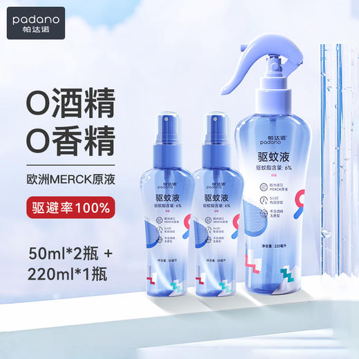 帕达诺驱蚊喷雾【0酒精0香精】50ml×2瓶 商品图2