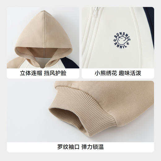 【实体店同款】男女童带帽针织外套秋季新款安奈儿童装XM535007 商品图4