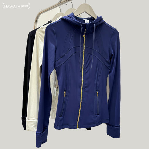 哈瓦塔流金一线(带帽)瑜伽运动限定版外套H350143 商品图0