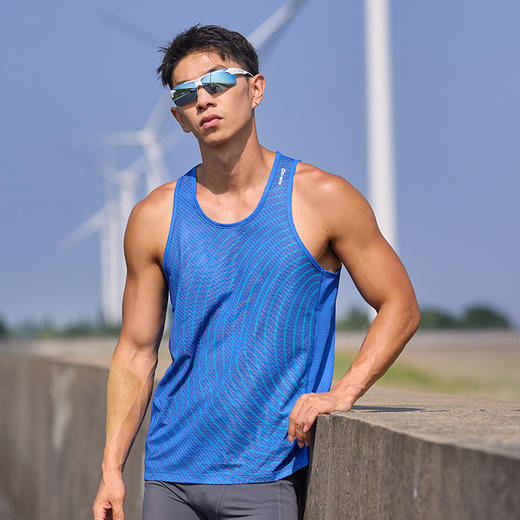 多威跑步背心男夏季新款专业运动背心透气无袖T恤2152001 商品图8