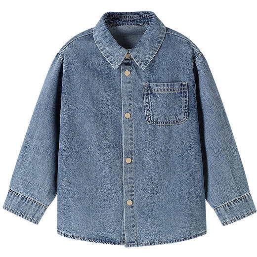 【实体店同款】男童翻领牛仔上衣秋季新款安奈儿童装XB531170 商品图6