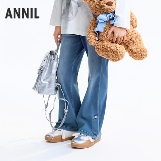 【实体店同款】女童全腰针织裤秋季新款安奈儿童装AG536155 商品图1