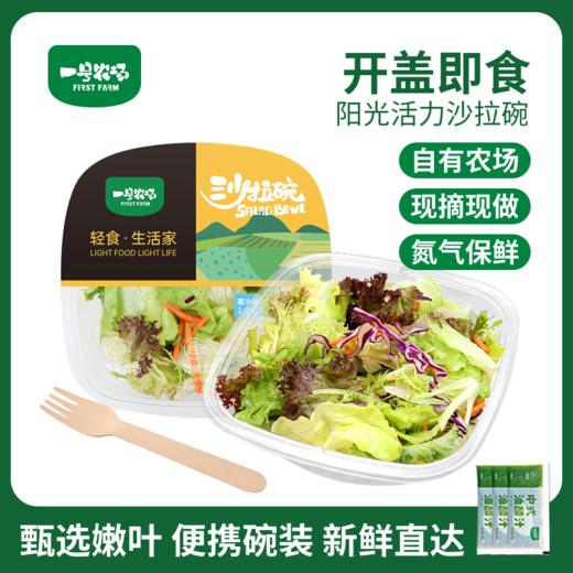一号农场开盒即食阳光活力沙拉碗6种新鲜蔬菜免洗免切轻食代餐 商品图0