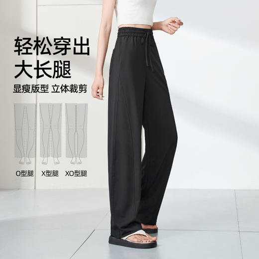 【清凉法式弯刀裤】逸阳夏薄高腰运动哈伦香蕉百搭休闲裤1888 商品图3