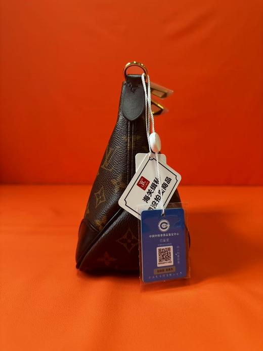 LOUIS VUITTON BOULOGNE 经典老花可拆肩带 涂层帆布拼牛皮饰边 链条包牛角包斜挎包单肩包 女款 黑色 商品图4