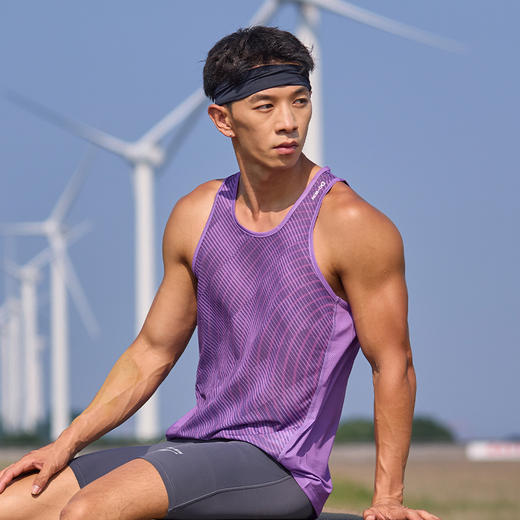 多威跑步背心男夏季新款专业运动背心透气无袖T恤2152001 商品图5