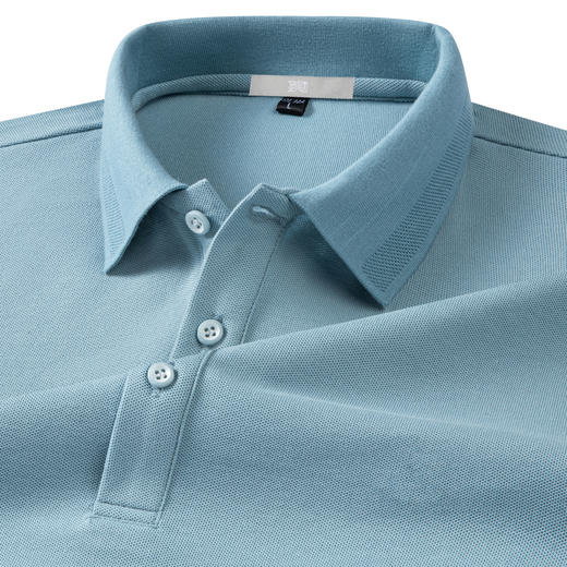 圣得西男士短袖休闲polo衫2025年夏季新款商务百搭立领短袖衬衫 商品图1