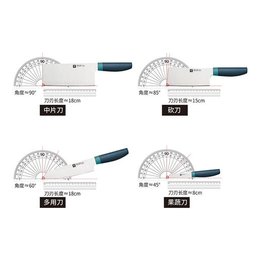 1016298 ZWILLING NOW S系列刀具5件套(蓝莓) 商品图2