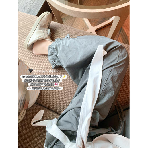 <曾小咸推荐>小个子高腰休闲垂感九分灯笼裤子 商品图0