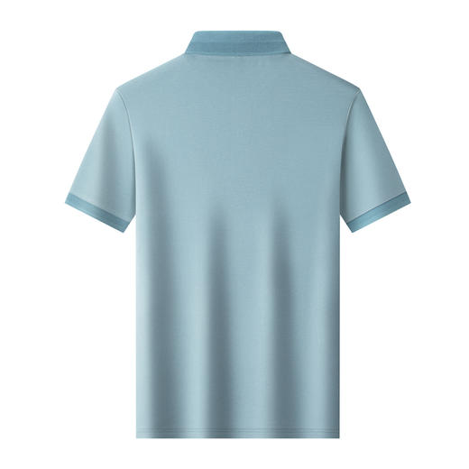 圣得西男士短袖休闲polo衫2025年夏季新款商务百搭立领短袖衬衫 商品图9