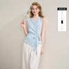 气质休闲通勤套装女夏季系带收腰无袖上衣山本裤两件套H0051028 商品缩略图0