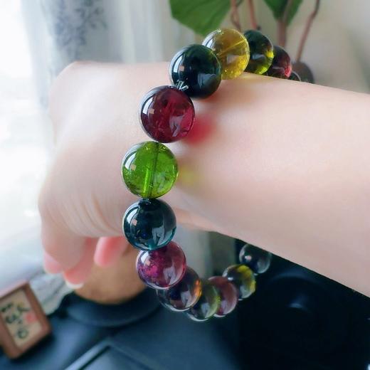 10.5mm单曲老矿碧玺手串 商品图7