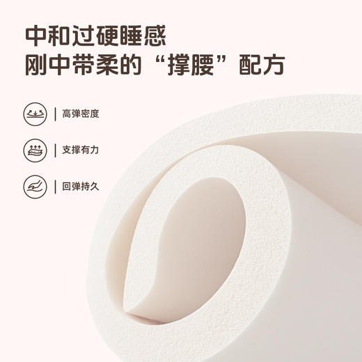 雅芳婷格斯黄麻护脊床垫家用卧室抑菌防螨床垫租房专用榻榻米床垫 商品图3