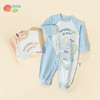 ZB3EL007贝贝怡童装新生儿婴儿衣服侧开连体衣长袖婴幼儿纯棉透气哈衣宝宝爬服 商品缩略图6
