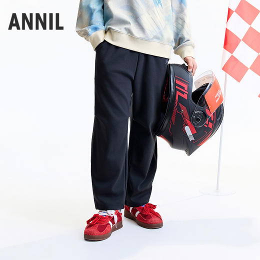 【实体店同款】男童全腰针织单裤秋季新款安奈儿童装AB536106 商品图0