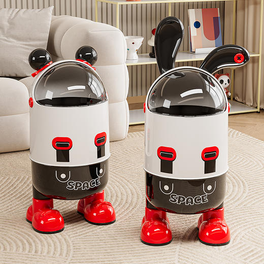 垃圾桶大容量高颜值卡通垃圾桶家用客厅卧室卫生间防水废纸收纳桶 商品图4