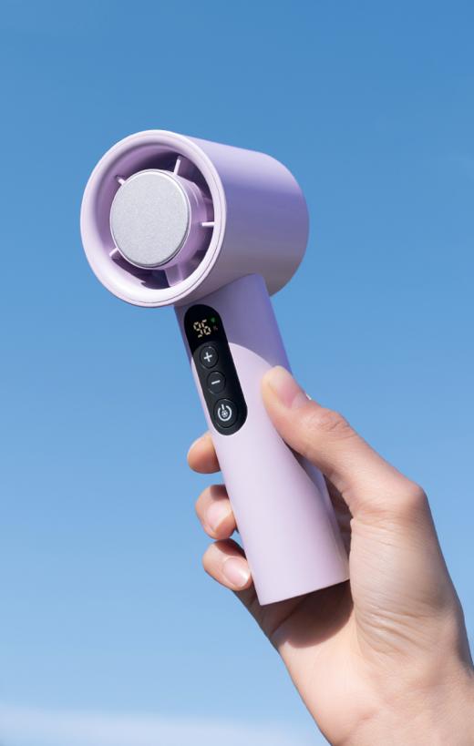 超给力💥颜值和凉爽一起拿捏，吹跑你的热烦恼🍃【积米手持高速冷敷小风扇】 ❤️开启夏日降温新体验，大风+冷敷，👏夏日双重降温更凉快 超导冰瓷 商品图1