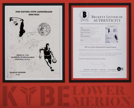 科比亲签的高中比赛的预告单 商品图0