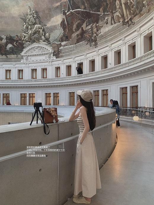 金蘑菇菇 偷偷心动 松弛且甜美 / 看展条纹op 外穿针织小吊带背心 商品图1