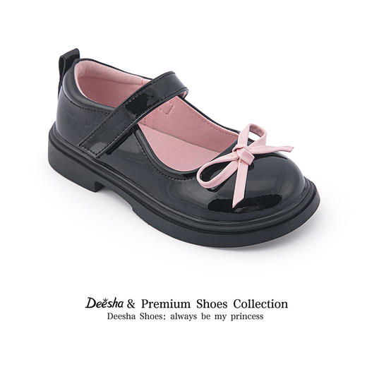 笛莎Deesha 女童童鞋2025秋新款浅口低帮皮鞋 商品图1