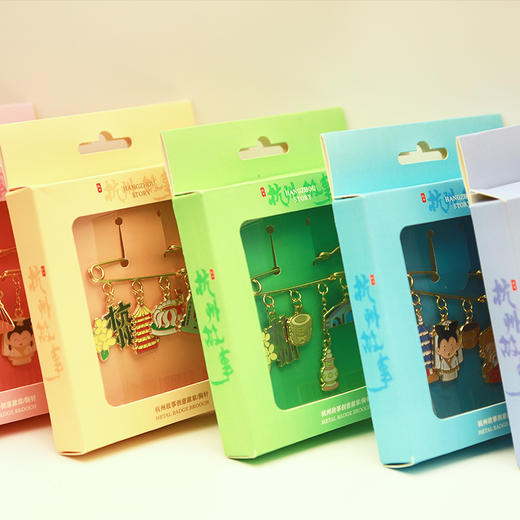西湖景区杭州故事别针挂件文创礼品纪念品挂饰 商品图2