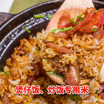万年贡 金典丝苗米 煲仔饭专用 南方优质大米  5斤 长粒当季新米 炒饭 商品图1