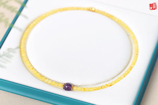 蜜蜡项链，珠径4.5mm 商品图0