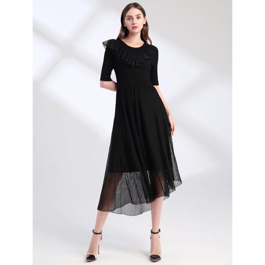 S1M1裘堤婼JETEZO	设计感显瘦针织连衣裙	BA3201E1 商品图2