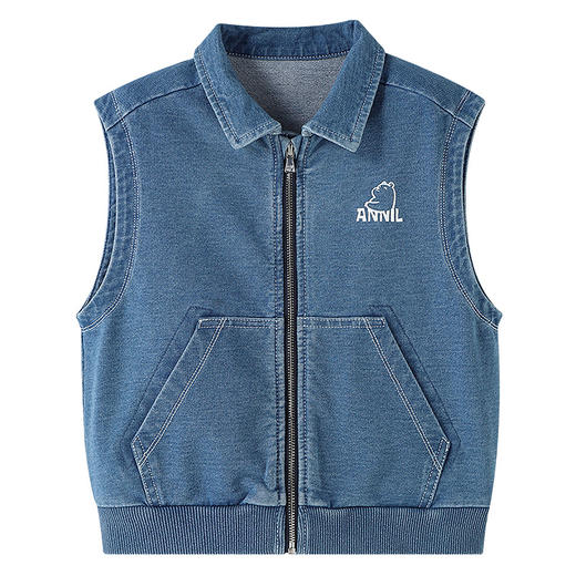 【实体店同款】男童翻领针织马夹秋季新款安奈儿童装XB532111 商品图6